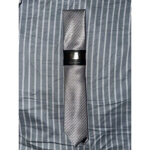 NWT Alfani Mens Earl Mini Pattern Silver 040 Neck Tie